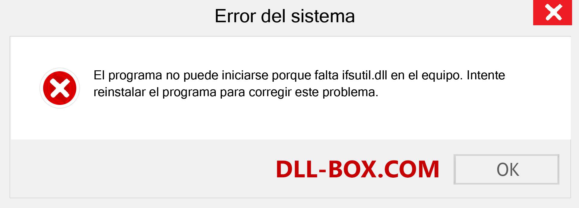 ¿Falta el archivo ifsutil.dll ?. Descargar para Windows 7, 8, 10 - Corregir ifsutil dll Missing Error en Windows, fotos, imágenes