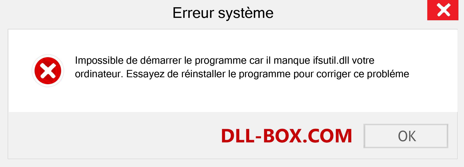 Le fichier ifsutil.dll est manquant ?. Télécharger pour Windows 7, 8, 10 - Correction de l'erreur manquante ifsutil dll sur Windows, photos, images